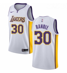 Womens Nike Los Angeles Lakers 30 Julius Randle Swingman White NBA Jersey Association Edition 