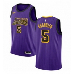 Womens Nike Los Angeles Lakers 5 Tyson Chandler Swingman Purple NBA Jersey City Edition 