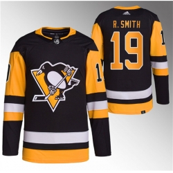 Men Pittsburgh Penguins 19 Reilly Smith Black Stitched Jersey