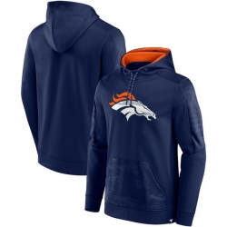 Men Denver Broncos Navy On The Ball Pullover Hoodie