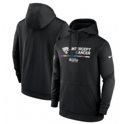 Men Jacksonville Jaguars 2022 Black Crucial Catch Therma Performance Pullover Hoodie