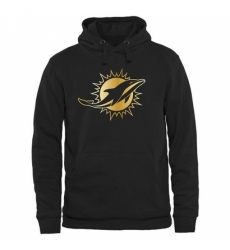 NFL Mens Miami Dolphins Pro Line Black Gold Collection Pullover Hoodie