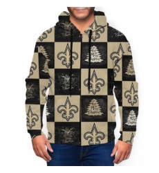 Saints Team Ugly Christmas Mens Zip Hooded Sweatshirt