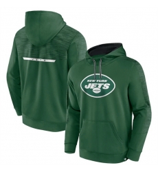 Men New York Jets Green Defender Evo Pullover Hoodie