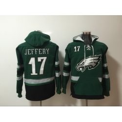 Men Nike Philadelphia Eagles Alshon Jeffery 17 NFL Winter Thick Hoodie