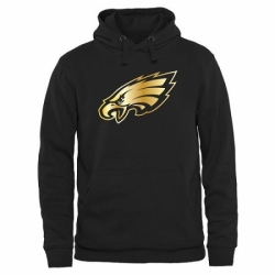 NFL Mens Philadelphia Eagles Pro Line Black Gold Collection Pullover Hoodie