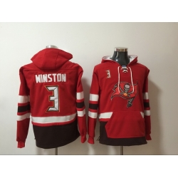 Men Nike Tampa Bay Buccaneers Jameis Winston 3 NFL Winter Thick Hoodie