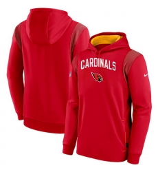 Men Arizona Cardinals Red On The Ball Pullover Hoodie