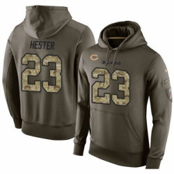 NFL Nike Chicago Bears 23 Devin Hester Green Salute To Service Mens Pullover Hoodie
