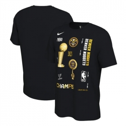 Men Denver Nuggets Black 2023 Finals Celebration Locker Room T Shirt