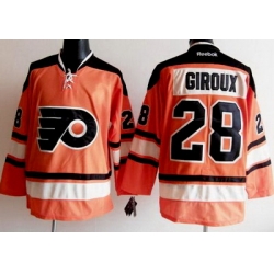 Philadelphia Flyers #28 Claude Giroux Orange Jerseys[ 2012 Winter Classic]