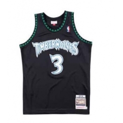 Men Minnesota Timberwolves 3 Stephon Marbury M&N Stitched NBA Jersey