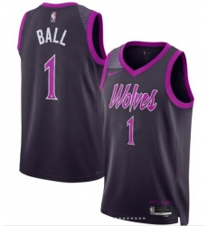 Men Minnesota Timberwolves LaMelo Ball #1 Edition Stitched NBA Jersey Men Minnesota Timberwolves LaMelo Ball #1 Edition Stitched NBA Jersey