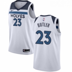 Mens Nike Minnesota Timberwolves 23 Jimmy Butler Swingman White NBA Jersey Association Edition 