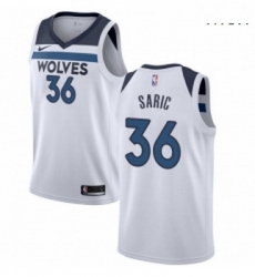 Mens Nike Minnesota Timberwolves 36 Dario Saric Swingman White NBA Jersey Association Edition 