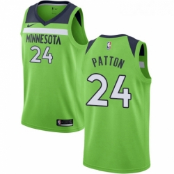 Womens Nike Minnesota Timberwolves 24 Justin Patton Authentic Green NBA Jersey Statement Edition 