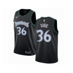 Womens Nike Minnesota Timberwolves 36 Dario Saric Swingman Black Hardwood Classics Jersey 
