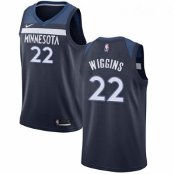 Youth Nike Minnesota Timberwolves 22 Andrew Wiggins Swingman Navy Blue Road NBA Jersey Icon Edition