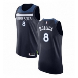 Youth Nike Minnesota Timberwolves 8 Nemanja Bjelica Authentic Navy Blue Road NBA Jersey Icon Edition 