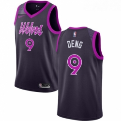 Youth Nike Minnesota Timberwolves 9 Luol Deng Swingman Purple NBA Jersey City Edition 