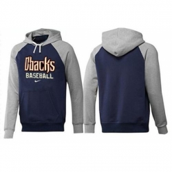 MLB Men Nike Arizona Diamondbacks Pullover Hoodie NavyGrey