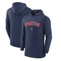 Men Boston Red Sox Navy Dri FIT Early Work Pullover Hoodie