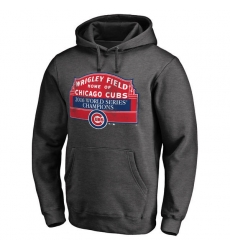 Men Chicago Cubs Black 2016 World Series Champions Men Pullover Hoodie3