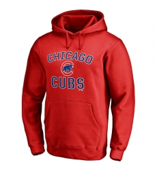 Men Chicago Cubs Scarlet Men Pullover Hoodie2