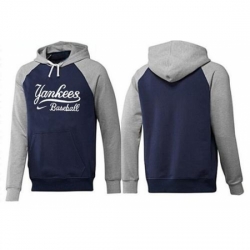 MLB Men Nike New York Yankees Pullover Hoodie NavyGrey