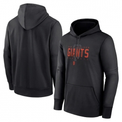 Men San Francisco Giants Black Pregame Performance Pullover Hoodie