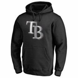 Men MLB Tampa Bay Rays Platinum Collection Pullover Hoodie Black