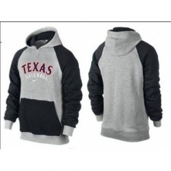 MLB Men Nike Texas Rangers Pullover Hoodie GreyBlack