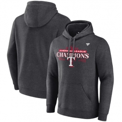 Men Texas Rangers 2023 Heather Charcoal Champions Locker Room Pullover Hoodie