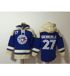 Men's Nike Toronto Blue Jays #27 Vladimir Guerrero Jr. Blue Stitched Baseball Hoodie