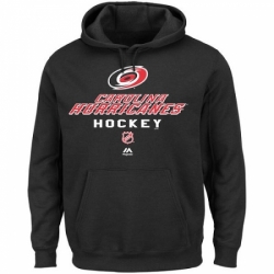 NHL Mens Majestic Carolina Hurricanes Critical Victory Pullover Hoodie Sweatshirt Black