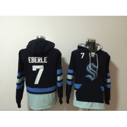 Men Seattle Kraken 7 Jordan Eberle Stitched Hoodie