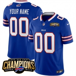 Men Buffalo Bills Active Player Custom Blue 2023 F U S E  AFC East Champions Ptach Stitched Football Jersey