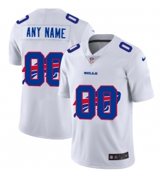 Men Women Youth Toddler Buffalo Bills Custom White Men Nike Team Logo Dual Overlap Limited NFL Jersey