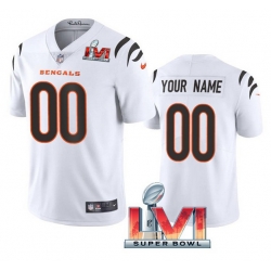 Men Women Youth Cincinnati Bengals ACTIVE PLAYER Custom 2022 White Super Bowl LVI Vapor Limited Stitched Jersey