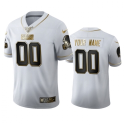 Men Women Youth Toddler Cleveland Browns Custom Men Nike White Golden Edition Vapor Limited NFL 100 Jersey