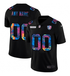 Men Women Youth Toddler Las Vegas Raiders Custom Men Nike Multi Color Black 2020 NFL Crucial Catch Vapor Untouchable Limited Jersey