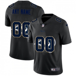 Men Women Youth Toddler Los Angeles Rams Custom Men Nike Team Logo Dual Overlap Limited NFL Jerseyey Black