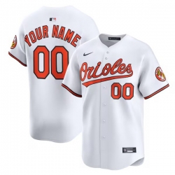 Men Women Youth Toddler BALTIMORE ORIOLES White Custom Stitched Jersey