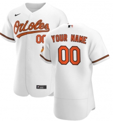 Men Women Youth Toddler Baltimore Orioles White Custom Nike MLB Flex Base Jersey