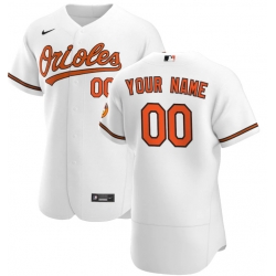 Men Women Youth Toddler Baltimore Orioles White Custom Nike MLB Flex Base Jersey