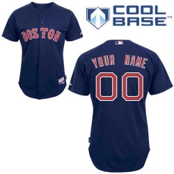 Men Women Youth All Size Boston Red Sox Majestic Cool Base Custom Jersey Blue 3