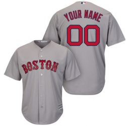 Men Women Youth All Size Boston Red Sox Majestic Cool Base Custom Jersey Grey 3