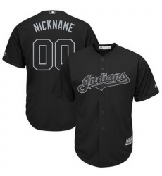 Men Women Youth Toddler All Size Cleveland Indians Majestic 2019 Players Weekend Cool Base Roster Custom Black Jersey