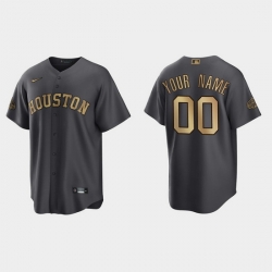 Men Women Youth Custom Houston Astros 2022 Mlb All Star Game Charcoal Replica Jersey