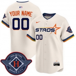 Men Women Youth Houston Astros Active Player Custom Cream 2025 City Connect Limited Stitched Baseball Jersey